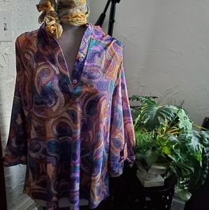 TOPNOTCH vintage women's blouse LARGE